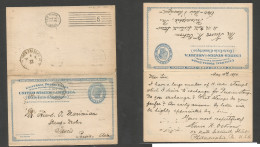 Usa - Stationery. 1894 (15 May) Philadephia, PA - Persia, Tauris, Asia Via NYC - Russia (Armenia - Azerbajan, TPO Transc - Otros & Sin Clasificación