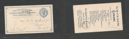 Usa - Stationery. 1897 (Feb) US Consular Mail. Cleveland, OH - Brazil, Para, Amazonas. Better Dest Area, Reverse Private - Autres & Non Classés