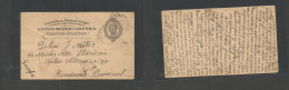 Usa - Stationery. 1901 (Sept 1) NYC - Romania, Bucarest. 2c Black Stat Card + Arrival Cachet On Front (54) Rare Destinat - Other & Unclassified