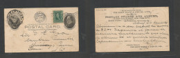 Usa - Stationery. 1904 (26 Apr) NYC - PERU, Chiclayo, Fwded Teicume (18-19 May) 1c Black Mc Kngley Stat Card + 1c Green - Andere & Zonder Classificatie