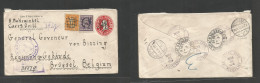 Usa - Xx. 1916 (31 March) Bridge Port, Conn - Belgium, Bruxelles (19 Apr) Registered Multifkd Stat Env WWI Censored, Dep - Sonstige & Ohne Zuordnung