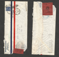 Usa - Prexies. 1941 (26 May) NYC - PERU, Lima (May 28) Fkd Env + Arrived Opened And Rare Post Office Seal, Tied Oval Cac - Other & Unclassified