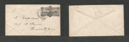 Usa - Hawaii. 1894 (18 June) Honolulu Local Circulation. Provisional Government Red Ovptd 10c Black Stat Env, Cds Grill. - Altri & Non Classificati