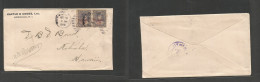 Usa - Hawaii. 1896 (30 Oct) Honolulu - Kohala (31 Oct) Local Comercial Fkd Envelope, Ovptd Red Provisional Usage, 2c Pai - Other & Unclassified