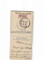 X1294  RICEVUTA VAGLIA SALERNO 1913 - Tax On Money Orders