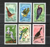 Nlle CALEDONIE N° 345 à 350  NEUFS AVEC CHARNIERES  COTE  40.00€    OISEAUX ANIMAUX FAUNE - Neufs