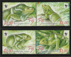 Fiji 2010, Postfris MNH, WWF, Combed Fiji Iguana - Fidji (1970-...)