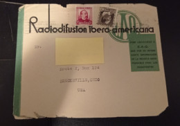 ESPANA MADRID RADIODIFUSION IBERO-AMERICANA OLD COVER TO USA - Otros & Sin Clasificación