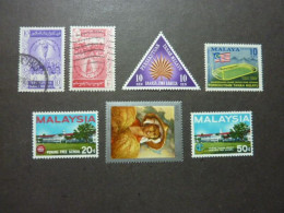 ETATS MALAIS FEDERES Et MALAYSIA, Années 1958 Et Suivantes, LOT De 7 TIMBRES Neufs MH (5) Et Oblitérés (2) - Federated Malay States