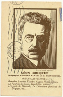 Léon BOCQUET - Autographe, CP écrite Et Signée Par L'Ecrivain - Ecrivains