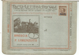 ITALIA BONITA BLP BUSTA LETTEREA POSTALE CON PUBLICIDAD DE AGUA ESCOPETA CAZA ROMA DEPORTES INVIERNO TRANSPORTE SEGUROS - Tir (Armes)