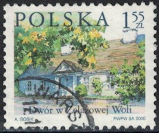 Timbre Oblitéré Used Stamp Selo Carimbado Dwor W Zelazowej Woli 1,55 Zl POLSKA POLOGNE Poland 2000 - Gebraucht