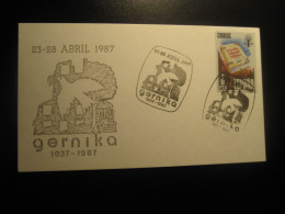 PICASSO Painting GERNIKA Vizcaya 1987 Cancel Card SPAIN Guernica - Picasso