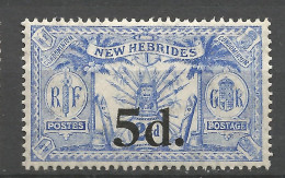 NOUVELLES-HEBRIDES N° 79 NEUF** SANS CHARNIERE  / Hingeless / MNH - Unused Stamps