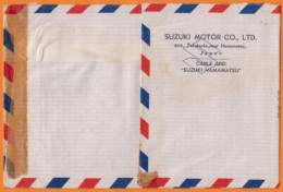 HAMAMATSU Japan  " Taxe Perçue 300 Yen "  Sur Lettre PUB " SUZUKI MOTOR " Le 28 1 1963  Pour  92 BOULOGNE-BILL - Storia Postale