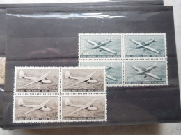 Belgie Belgique Pa Poste Aerienne Luchtpostzegels 28/29  Neuf Sans Charniere Bloc De 4 Parfait 1951 - Postfris