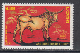 2021 Cuba Year Of The Bull Ox Complete Set Of 1 MNH - Nuevos