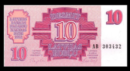 # # # Banknote Lettland (Latvijas) 10 Rubel (Rublis) 1992 UNC # # # - Lettonie