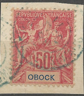 OBOCK N° 42 OBL Sur Fragment / Used - Usati