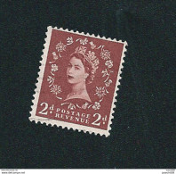 N° 265 Elizabeth II Filigrane M  Timbre   GRANDE BRETAGNE 1952 Stamp Royaume Uni - Usati