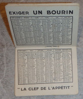 Petit Calendrier Poche Livret 1932 Bourin Quinquina Vouvray " L Clef De L'appétit " - Règles Jeu De La Belotte 20 Pages - Petit Format : 1921-40