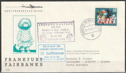 BRD Flugpost /Erstflug Boeing 707  LH 650 Frankfurt - Fairbanks  28.5.1964 Ankunftstempel  (FP 256 ) - Premiers Vols