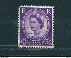 N° 267  Elizabeth II  Timbre Stamp  GRANDE BRETAGNE GB 1952  3d  Postage Revenue - Usati