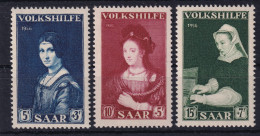 SAARLAND 1956 - MNH - Mi 376-378 - Ungebraucht