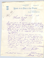 Lettre En-tête Aux Armoiries Des Hôtels De La Poste Et Des Princes Emile Etienne à Orange 1912 - Old Professions