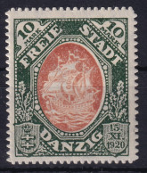 DANZIG 1921 - MNH - Mi 62 - 1 Tooth Missing! - Neufs