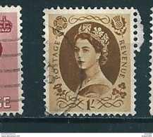 N° 276   Timbre Stamp Great Britain Queen Elizabeth II  Royaume Uni   GRANDE BRETAGNE 1952 GB Postage Revenue - Usati