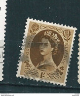 N° 276   Timbre Stamp Great Britain Queen Elizabeth II  Royaume Uni   GRANDE BRETAGNE 1952 GB Postage Revenue - Usati