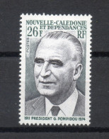 Nlle CALEDONIE N° 396   NEUF AVEC CHARNIERE COTE  4.10€     PRESIDENT POMPIDOU - Ongebruikt