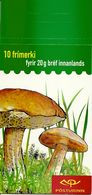 ICELAND, Booklet 59, 2002, Mushrooms - Booklets