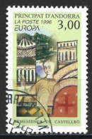 Andorra, French 1996. Scott #468 (U) Europa, Ermessenda De Catellbo  *Complete Issue* - Used Stamps