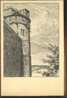 10487288 Ubbelohde Otto Ubbelohde Tuebingen Turm Schloss X 1934 Kuenstlerkarte - Ubbelohde, Otto