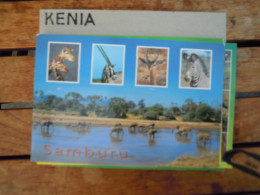 Kenya Fauna Samburu Olifant Elephant Giraf Zebra   Used Gelopen Circulé - Kenya