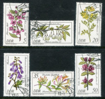 DDR 1981 Rare Wild Flowers  Used.  Michel 2573-78 - Used Stamps