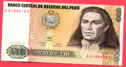 500 Intis Neuf 3 Euros - Peru