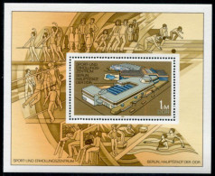 DDR 1981 Sport And Recreation Centre Block  MNH / **.  Michel  Block 64 - Neufs