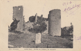 AUPS (Var): Ruines Du Château De Vérignon - Aups