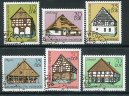 DDR 1981 Timber-framed Houses Used.  Michel 2623-28 - Gebruikt