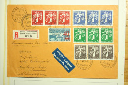 Schweiz 1939 Landesausstellung In Vielen Kombinationen Mit Briefe - Sammlungen