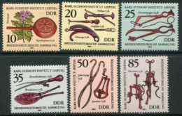 DDR 1981 Antique Surgical Instruments MNH / **.  Michel 2640-45 - Unused Stamps