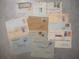 ITALIE, TOP LOT D' ENVELOPPES MARCOPHILIE BANQUES COMMERCIALES TIMBREES ANNEES 50 - Collections (sans Albums)