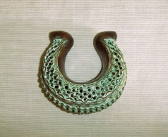 PULSERA, BRAZALETE, MONEDA BAMUN DE BRONCE, CAMERÚN (AFRICA) - African Art