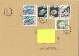 Monaco Cover To Denmark 24-6-2006 With More Topic Stamps Incl. EUROPA CEPT And FISH - Lettres & Documents