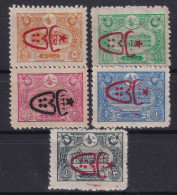 OTTOMAN EMPIRE 1917 - MLH - Sc# 529-533 - Ongebruikt