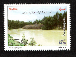 2021 - Algeria - Joint Postage Stamp Tunisia-Algeria : Oued Madjerda - River - Complete Set 1v.MNH** - Joint Issues