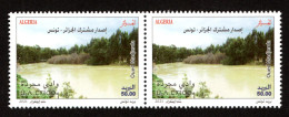 2021 - Algeria - Joint Postage Stamp Tunisia-Algeria : Oued Madjerda - River - Pair Of Stamps - Complete Set 1v.MNH** - Joint Issues